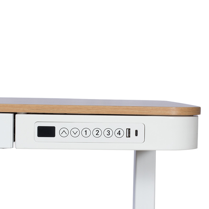 CR-118 E 140/70 Ергономично бюро с електрическо регулиране на височината бук-бял